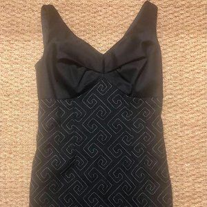 Etcetera LBD little black sleeveless sheath dress